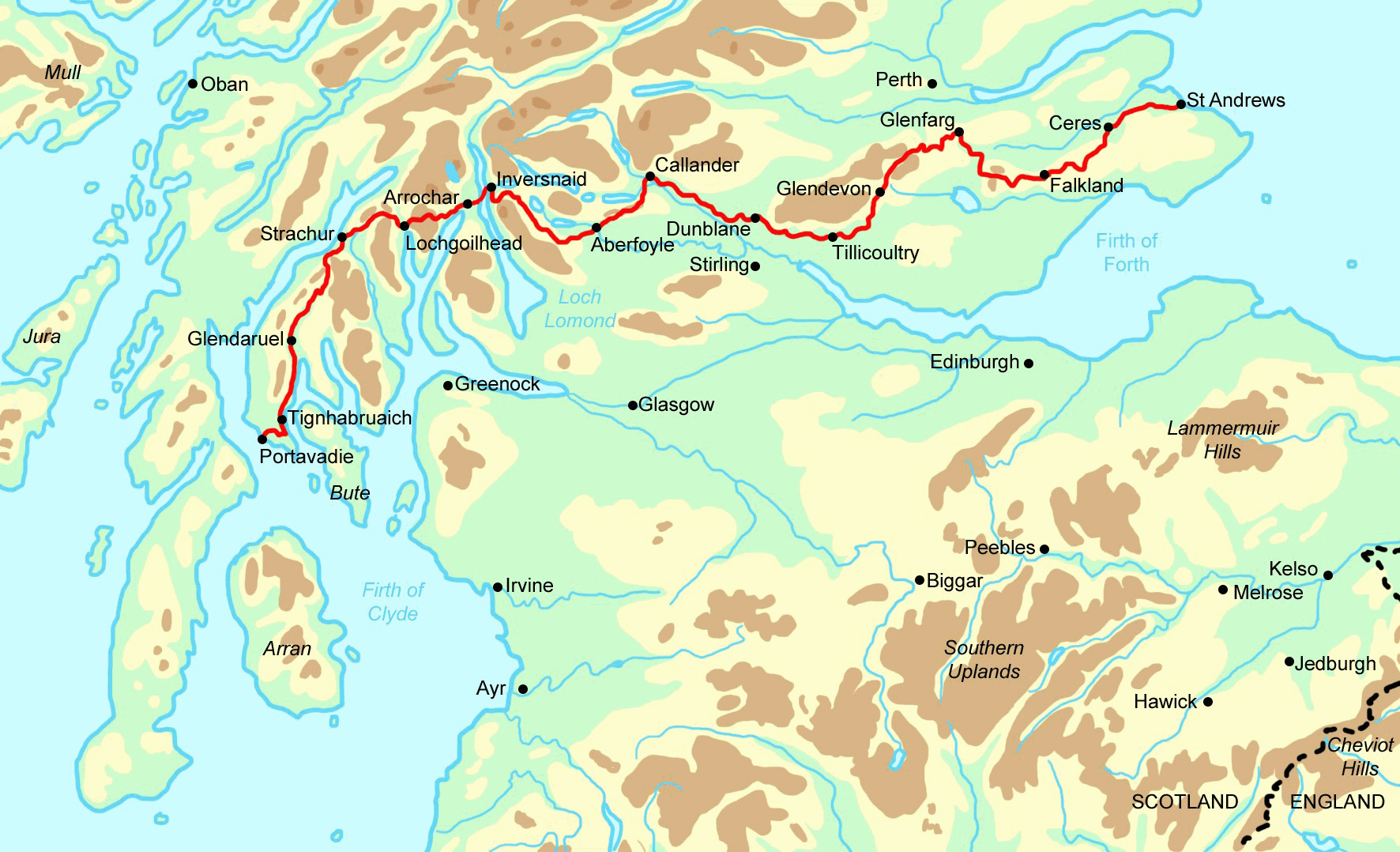 Scottish Coast to Coast in 1014 Days — Contours Walking Holidays